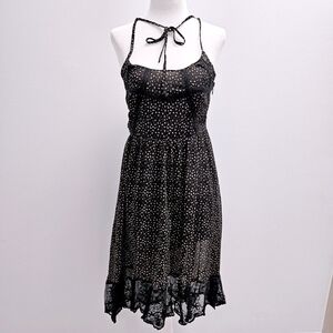 Lace and Ribbon Dark Goth Summer Dress